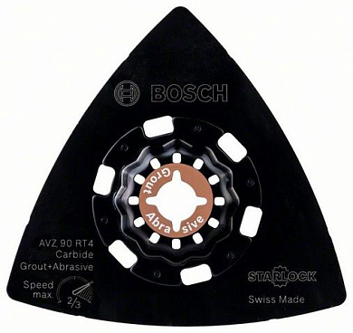 Шлифовальная подошва Bosch Starlock Carbide-RIFF AVZ 90 RT4 Фото 1