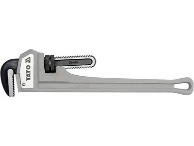 Ключ трубний прямий YATO YT-2483 450 мм (18"), max Ø= 2,5" (63 mm), алюмінієвий Фото 1