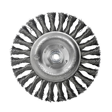 Щітка дискова S&R, сталевий плетений дріт 150, ворс 0,5 мм (135554150) Фото 1