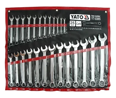 Набор комбинированных ключей Yato YT-0365 Фото 1