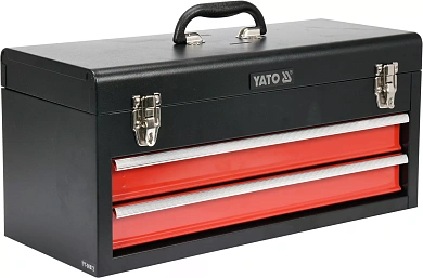 Ящик для інструменту Yato металічний з 2-ма шухлядами 218х255х520 мм (YT-08872) Фото 1