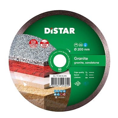 Диск алмазный Distar Granite 200 x 1,6 x 10 x 25,4 Фото 1