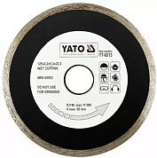 Диск алмазный YATO сплошной 125x5,3x22,2 мм для мокрой резки (YT-6013)