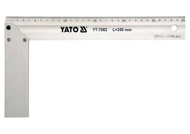Кутник столярний алюмінієвий YATO YT-7082 350 мм Фото 1