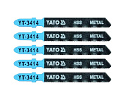 Пильные полотна обратного реза по металлу YATO HSS 32TPI, 75/50 мм, хвостовик Т, 5 шт