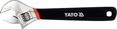 Ключ разводной Yato 250 мм резиновая рукоятка (YT-21652) Фото 1