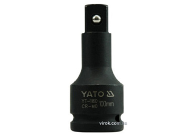 Подовжувач ударний YATO YT-1160 квадрат 3/4" 100 мм Фото 1