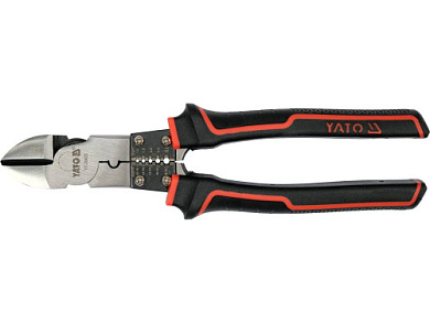 Кусачки комбіновані YATO YT-20433 ізольовані з зачисткою кабелів 205 мм Фото 1