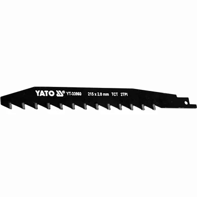 Шабельне полотно по кераміці та силікатній цеглі Yato 215x2 мм, 2 зуба / 1 "(YT-33960) Фото 1