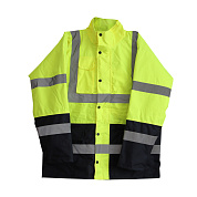 Сигнальная куртка Werk Oxford 300D XL с капюшоном, желтая