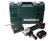Аккумуляторная болгарка Metabo W 18 LTX 125 4.0 Ач 2 шт (602174610)