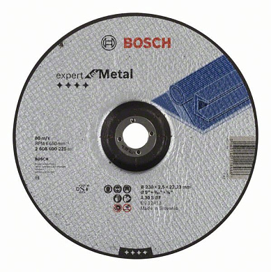 Отрезной круг Bosch Expert for Metal (2608600225) вогнутый 230 мм Фото 1