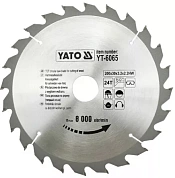 Диск пильный YATO по дереву 200х30x3.2x2.2 мм, 24 зубца (YT-6065)