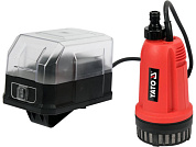 Насос для воды погружной аккумуляторный 18 В YATO YT-85283 145 Вт, 2000 л/ч, макс.выс – 21 м, макс. глубь – 1,5 м