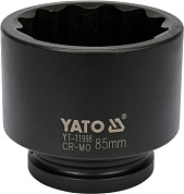 Головка торцевая ударная двенадцатигранная YATO YT-11998 1" М85 x 102 мм