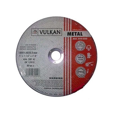 Круг отрезной Vulkan 400*4*32 метал Фото 1