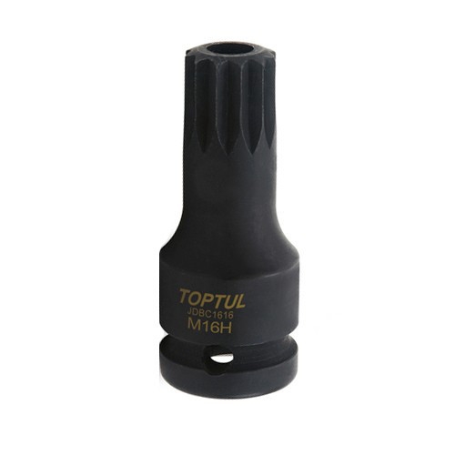 Спецголовка для маслосливной пробки TOPTUL VW, AUDI (M16H) L60 мм JDBC1616 Спецголовка для маслосливной пробки TOPTUL VW, AUDI (M16H) L60 мм JDBC1616