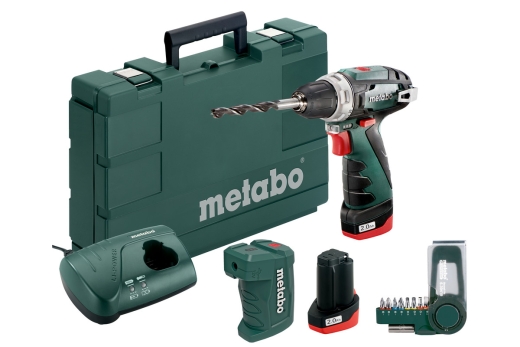 Аккумуляторный шуруповерт Metabo PowerMaxx BS Basic + Адаптер PowerMaxx PA (600080910) - 1