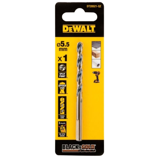 Сверло по металлу DeWALT DT20521 Black & Gold Сверло по металлу DeWALT DT20521 Black & Gold