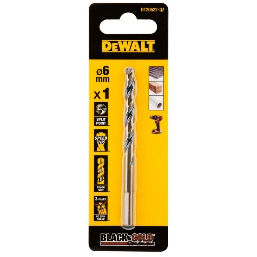 Сверло по металлу DeWALT DT20522 Black & Gold - 1