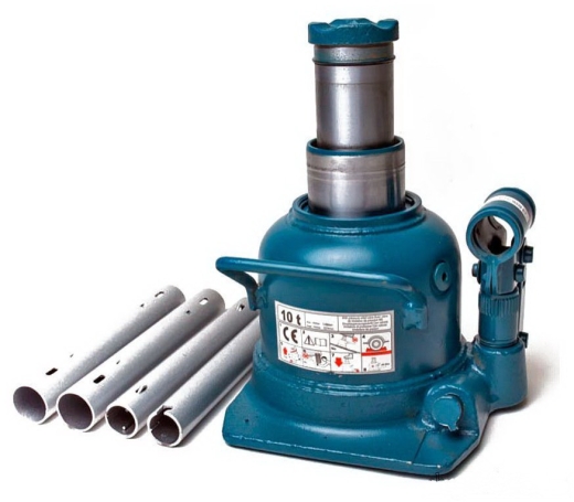 Домкрат телескопический TORIN TH810002 10т 125-225 мм профессиональный низкопрофильный Домкрат телескопический TORIN TH810002 10т 125-225 мм профессиональный низкопрофильный