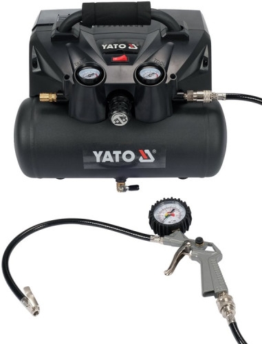 Компресор акумуляторний YATO YT-23242 36В (2х18В), 800 Вт, тиск≤ 8 Bar, подача повітря-98л/хв, ресивер-6л(БЕЗ АКУМУЛЯТОРА) Компресор акумуляторний YATO YT-23242 36В (2х18В), 800 Вт, тиск≤ 8 Bar, подача повітря-98л/хв, ресивер-6л(БЕЗ АКУМУЛЯТОРА)