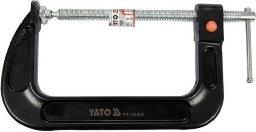 Струбцина з гвинтовим затискачем YATO YT-64263 тип "С" швидкий затиск 85 x 150 мм Струбцина з гвинтовим затискачем YATO YT-64263 тип "С" швидкий затиск 85 x 150 мм