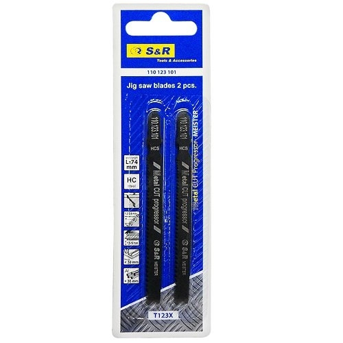 Пильное полотно S&R Meister T123X 2 шт. (110123101) Пильное полотно S&R Meister T123X 2 шт. (110123101)