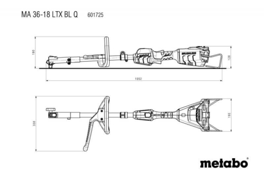 Аккумуляторный многофункциональный привод Metabo MA 36-18 LTX BL Q каркас, 601725850 - 4