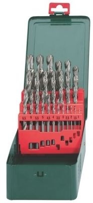 Набір свердел по металу Metabo HSS-G Promotion 25 предметів 627154000 Набір свердел по металу Metabo HSS-G Promotion 25 предметів 627154000