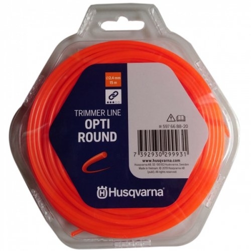 Леска для триммеров Husqvarna Opti Round; 2,4 мм*15 м блистер (5976688-20) Леска для триммеров Husqvarna Opti Round; 2,4 мм*15 м блистер (5976688-20)