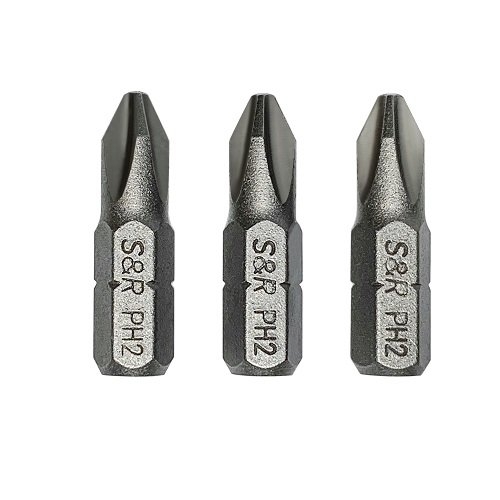 Біти S&R PH2 x 25 мм 3 шт - 1
