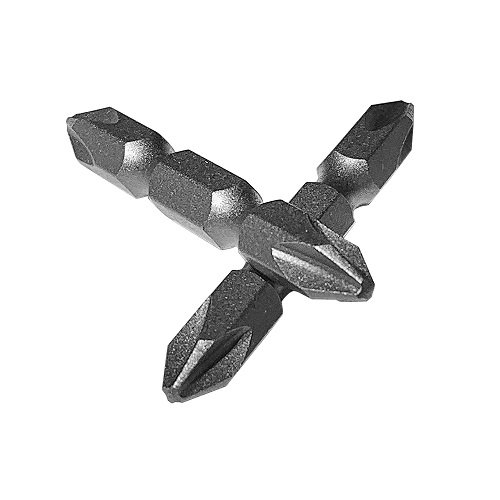 Біти S&R PH2/PH2 x 50 мм 2 шт двосторонні - 1