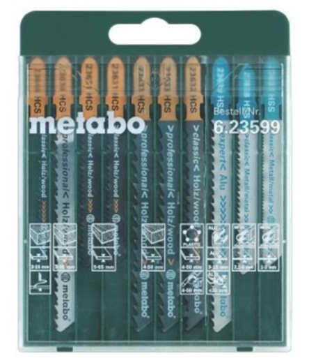 Набір пилок для лобзика Metabo 10 шт Promotion 623599000 Набір пилок для лобзика Metabo 10 шт Promotion 623599000