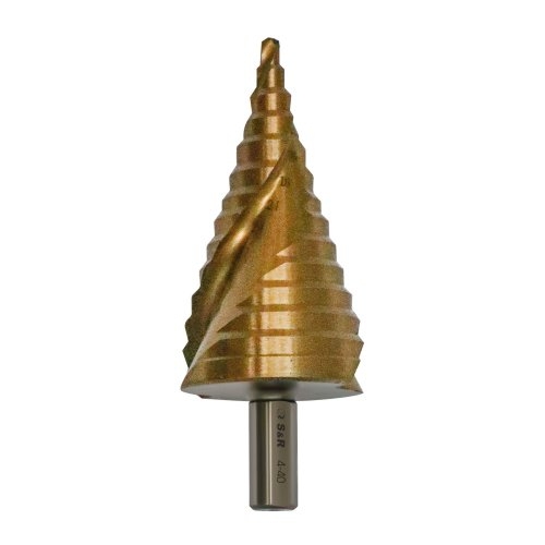 Сверло ступенчатое по металлу S&R 4-40 мм - 2
