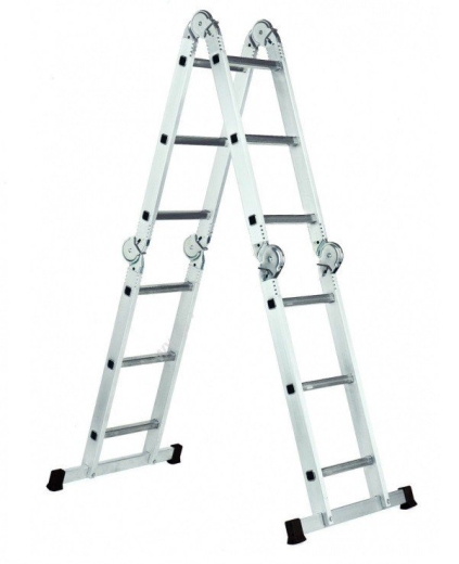 Сходи шарнірні WERK LC3412 (4х3) (76278) Сходи шарнірні WERK LC3412 (4х3) (76278)