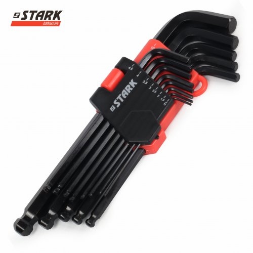 Набір шестигранних ключів із кулькоподібним наконечником Stark HEX 13 шт - 2