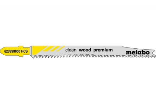Лобзикове полотно Metabo Clean Wood Premium T 308 B, 5 шт 623998000 Лобзикове полотно Metabo Clean Wood Premium T 308 B, 5 шт 623998000