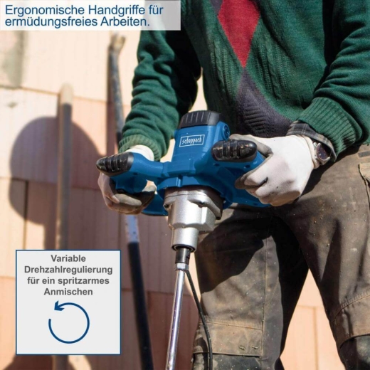 Миксер строительный Scheppach PM 1200 - 5