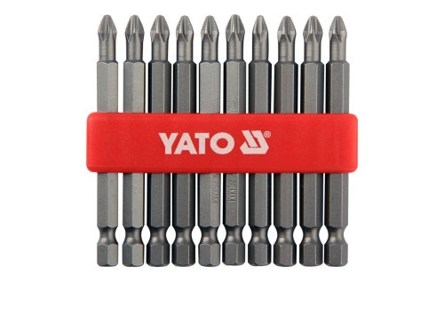 Отверточные насадки YATO YT-0480 "Philips" PН2 x 75 мм HEX 1/4" 10 шт Отверточные насадки YATO YT-0480 "Philips" PН2 x 75 мм HEX 1/4" 10 шт