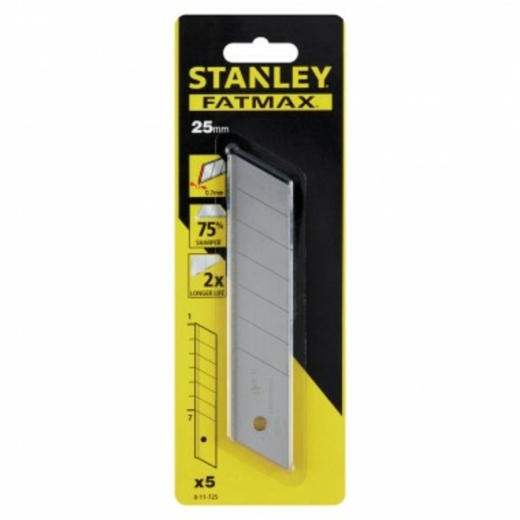 Лезвие Stanley 0-11-725 25 мм FatMax® с сегментами, 5 шт - 1