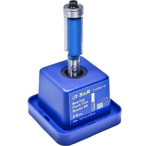 Фреза кромковая S&R 12,7х25 мм прямая с подшипником - 1