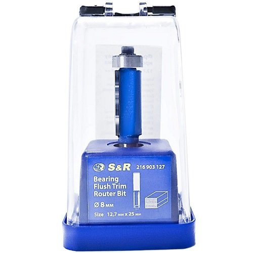 Фреза кромковая S&R 12,7х25 мм прямая с подшипником - 3