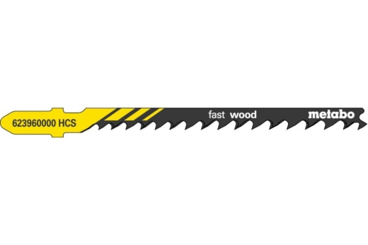 Лобзиковое полотно с прогрессивным зубом Metabo Fast Wood T 244 D, 5 шт 623960000 Лобзиковое полотно с прогрессивным зубом Metabo Fast Wood T 244 D, 5 шт 623960000