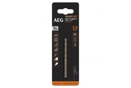 Сверло AAKHSSCBT3-5 AEG, HSS-Co, Ø3.5х39х70 мм Сверло AAKHSSCBT3-5 AEG, HSS-Co, Ø3.5х39х70 мм