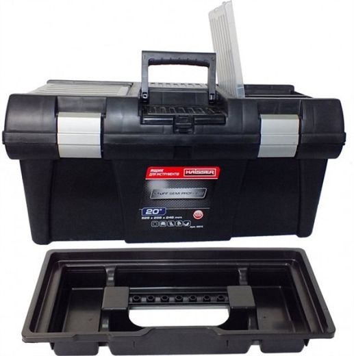 Скринька для інструментів Haisser 16" Staff Semi Profi Alu (90014) 65572 Скринька для інструментів Haisser 16" Staff Semi Profi Alu (90014) 65572