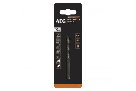 Свердло AAKHSSCBT4-8 AEG, HSS-Co, Ø4.8х52х86 мм - 1