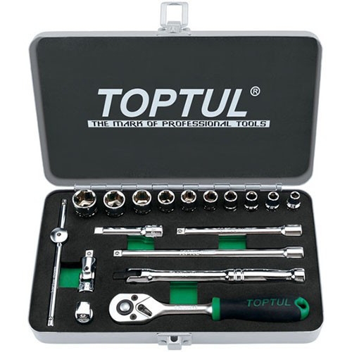 Набір інструменту дюймового TOPTUL 1/4" 18 од. 3/16"-9/16" GCAD1811 Набір інструменту дюймового TOPTUL 1/4" 18 од. 3/16"-9/16" GCAD1811