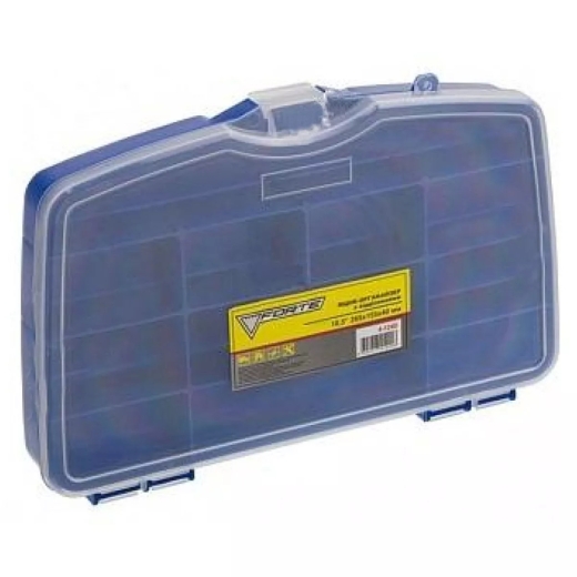 Ящик-органайзер пластиковый OR 07 POLY 2/12 FORTE 265x145x40 мм - 1