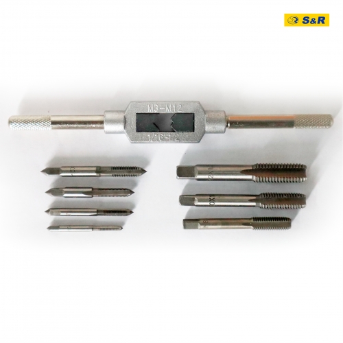 Набор метчиков S&R Tempo 8 шт с держателем М3-М12 - 6